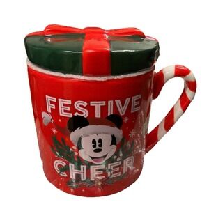 Mickey Mouse "Festive Cheer" Holiday Christmas Coffee Mug Tea Cup TikTok Insta